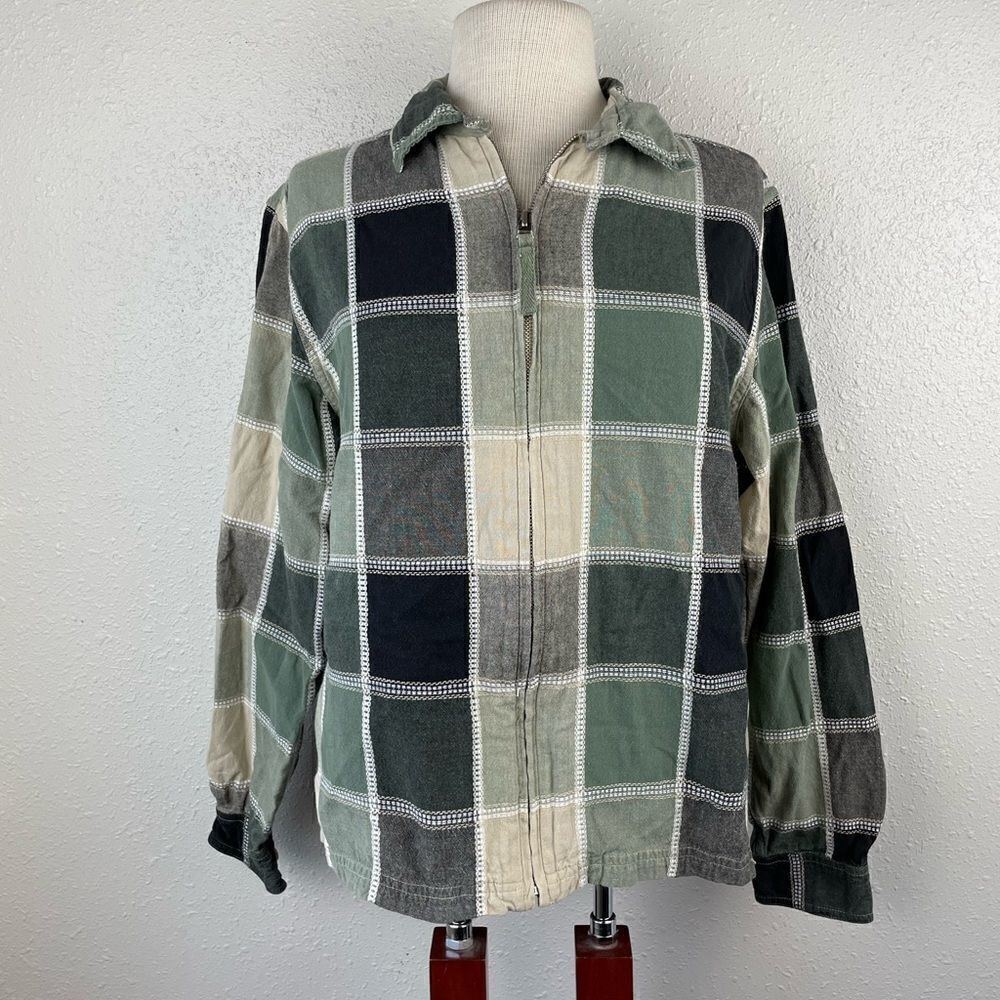 Northcrest Full Zip Collared Jacket Size L EUC